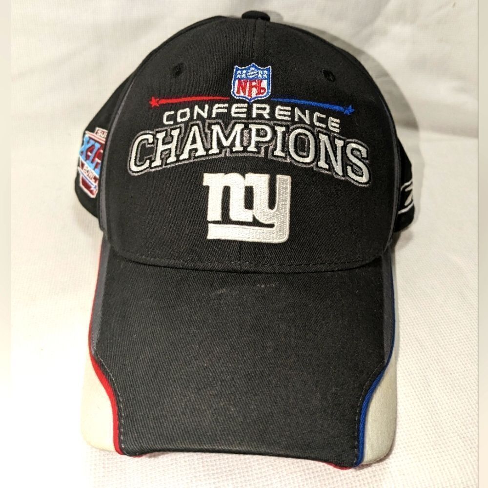 Authentic New York Giants Conference Champions NFL Reebok hat.
